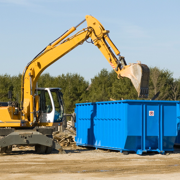 are there any restrictions on where a residential dumpster can be placed in Austerlitz